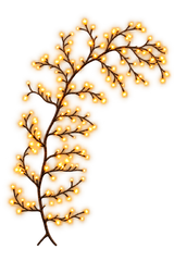 WillowGleam decorative branch light, glowing